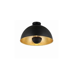 ceiling luminaire PIERIS  41CM 1 flame, round E27 IP20, black matt dimmable