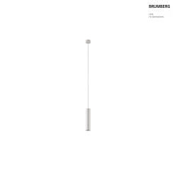 pendant luminaire TOMEK 270MM 1 flame, cylindrical, rigid GU10 IP20, white matt dimmable