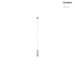 pendant luminaire TOMEK 150MM 1 flame, cylindrical, rigid GU10 IP20, white matt dimmable