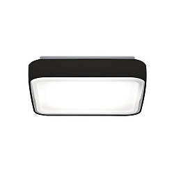 LED Deckenleuchte KORI, quadratisch, 31x31cm, 15W 3000K 1370lm, schaltbar, Chintz braun-grau / Abdeckung wei