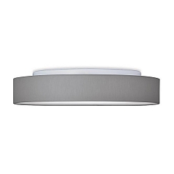 Luminaire de plafond IP20, gris, blanc opale 