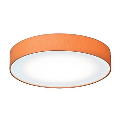 Ceiling luminaire 420, direct / indirect,  42cm, 3 x E27 max. 60W, shade orange / hand blown opal glass, matt
