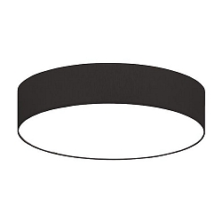 Ceiling luminaire SOFT TUBE 780,  48cm, 5 x E27 max. 60W, shade chintz black / diffuser PC