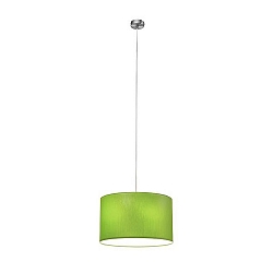 Luci a sospesione SOFT TUBE 280 E27 IP20, Verde, Nichel opaco dimmerabile