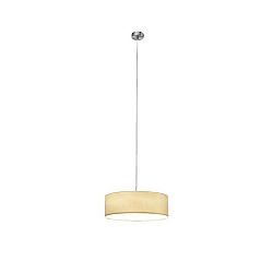 Luci a sospesione con paralume E27 IP20, nichel dimmerabile