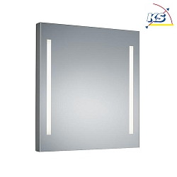 Miroir avec éclairage MIRROR à 2 flammes IP44, satiné 