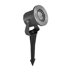 Lampe  piquet de terre avec prise de courant IP65, noir  