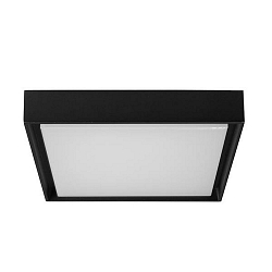 Outdoor LED Wand-/Deckenleuchte BARTIE, 23,5 x 23,5cm, 110, 14W, 3000K, 1230lm, IP54, eckig, strukturschwarz