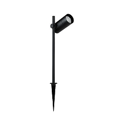 Outdoor LED Erdspiestrahler, IP65, 230V AC, 7W 3000K 470lm 24, hhenverstellbar, Strukturschwarz
