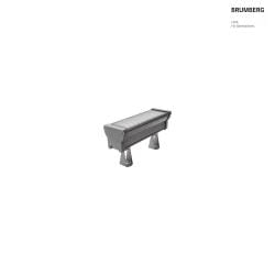LED Wallwasher, 39cm, 21W, IK08, CRI >80, IP66, titan / Glas transparent, 50°, 3000K
