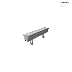 LED Wallwasher, 63,5cm, 42W, IK08, CRI >80, IP66, titan / Glas transparent, 10|40°, 3000K