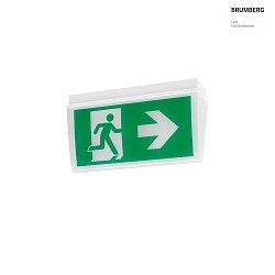emergency luminaire EKW one-sided, two-sided IP54, white