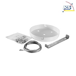 Zubehr fr LED Aufbau-Diffusorleuchte SUNNY - Pendel-Set, Baldachin  15cm + 150cm Abhngung, mechanisch, ohne Zuleitung
