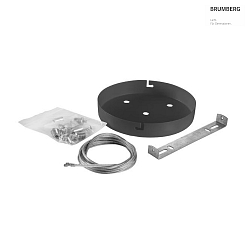 Zubehr fr LED Aufbau-Diffusorleuchte SUNNY - Pendel-Set, Baldachin  15cm + 150cm Abhngung, mechanisch, ohne Zuleitung
