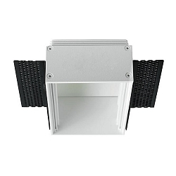 Recessed square 2-fold frame for COUPLED (BRUM-12640 /41 /-42 /-43 /-44 /-45), seamless recessed mount, white