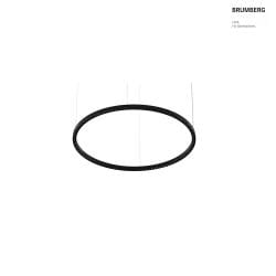 LED Pendelleuchte DEVON, Ringform, Ø 120cm, CRi >90, UGR <19, DALI-2 dimmbar, 54W 3000K, strukturschwarz