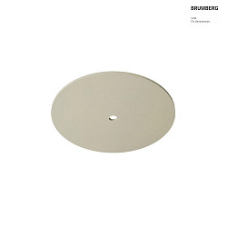 Akustik-Element SLENTIUM, GLATT, rund,  59.5cm / innen  6.8cm fr Einbaustrahler (zentral), inkl. Abhngung, cream