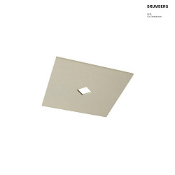 Akustik-Element SLENTIUM, GLATT, eckig, 89.5 x 89.5cm / innen 15 x 15cm fr Einbauleuchte, inkl. Abhngung, cream