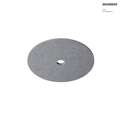 Akustik-Element SLENTIUM, GLATT, rund,  89.5cm / innen  15.2cm fr Einbauleuchte (zentral), inkl. Abhngung, grey
