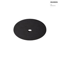 Akustik-Element SLENTIUM, GLATT, rund,  89.5cm / innen  15.2cm fr Einbauleuchte (zentral), inkl. Abhngung, charcoal