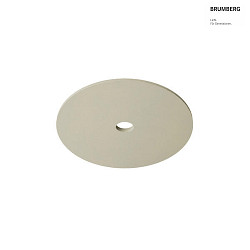 Akustik-Element SLENTIUM, GLATT, rund,  89.5cm / innen  15.2cm fr Einbauleuchte (zentral), inkl. Abhngung, cream