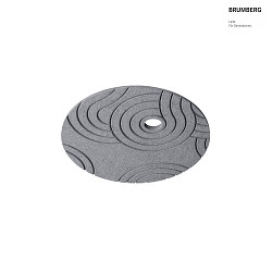 Akustik-Element SLENTIUM, STRUKTUR, rund,  89.5cm / innen  15.2cm fr Einbauleuchte (dezentral), inkl. Abhngung, grey
