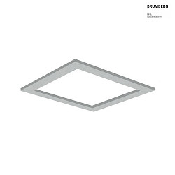 Akustik-Element SLENTIUM, quadratisch, 79.5 x 79.5cm / innen 60.2 x 60.2cm fr LED Panel, inkl. Abhngung, frost