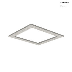 Akustik-Element SLENTIUM, quadratisch, 79.5 x 79.5cm / innen 60.2 x 60.2cm fr LED Panel, inkl. Abhngung, mushroom
