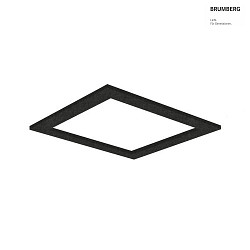 Akustik-Element SLENTIUM, quadratisch, 79.5 x 79.5cm / innen 60.2 x 60.2cm fr LED Panel, inkl. Abhngung, charcoal