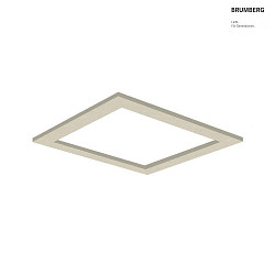 Akustik-Element SLENTIUM, quadratisch, 79.5 x 79.5cm / innen 60.2 x 60.2cm fr LED Panel, inkl. Abhngung, cream