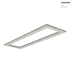 Akustik-Element SLENTIUM, rechteckig, 167 x 47cm / innen 147.7 x 27.7cm fr LED Panel, inkl. Abhngung, mushroom