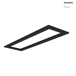 Akustik-Element SLENTIUM, rechteckig, 167 x 47cm / innen 147.7 x 27.7cm fr LED Panel, inkl. Abhngung, charcoal