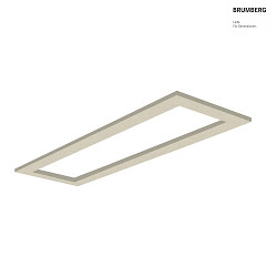 Akustik-Element SLENTIUM, rechteckig, 167 x 47cm / innen 147.7 x 27.7cm fr LED Panel, inkl. Abhngung, cream