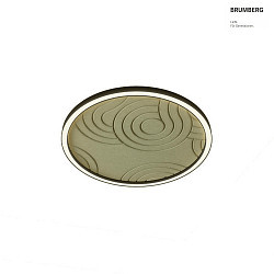 Akustik-Element SILENTIUM fr LED Pendel-Ringleuchte BIRO40 ( 100cm / 3.5cm, direkt ), STRUKTUR, rund,  100cm, sage