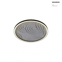 Akustik-Element SILENTIUM fr LED Pendel-Ringleuchte BIRO40 ( 100cm / 10cm, direkt ), STRUKTUR, rund,  89cm, grey