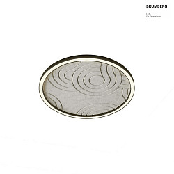 Akustik-Element SILENTIUM fr LED Pendel-Ringleuchte DEVON ( 120cm / 3.5cm, direkt ), STRUKTUR, rund,  112cm, mushroom