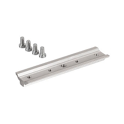 Stabilisierungsplatte fr 1-Phasen- / 3-Phasen-Stromschienen, Lnge 12cm, Alu matt