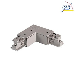 Connecteur d'angle conducteur de protection  l'extrieur, argent