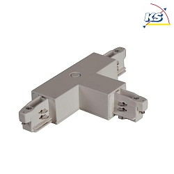 Connecteur en T triphas conducteur de protection droit, argent