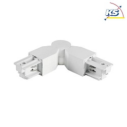 Connecteur d'angle triphas, argent