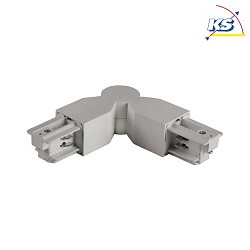 Connecteur d'angle triphas, argent