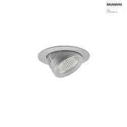 Apparecchio da incasso a soffitto ARTEMIS MICRO rotondo, diretto IP20, argento dimmerabile