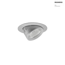 Apparecchio da incasso a soffitto ARTEMIS MINI rotondo, diretto IP20, argento dimmerabile