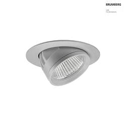 LED Einbaurichtstrahler ARTEMIS MAXI, 12, 41,5W, 3500K, 5279lm, IP20, 230V AC, 50 Hz, CRI > 90, rund, silber