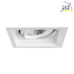 Downlight CORE angolare, girevole IP20, Bianco
