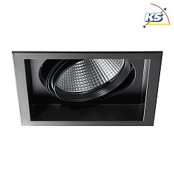 Downlight CORE angolare, girevole IP20, Nero