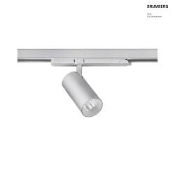 Projecteur triphas TRAXX MINI rond, rotatif IP20, argent gradable