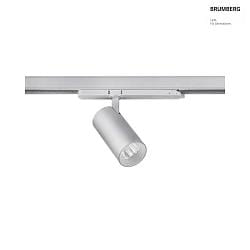 Projecteur triphas TRAXX MIDI rond, rotatif IP20, argent gradable