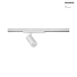 Faretto trifase TRAXX MIDI rotondo, ruotabile IP20, bianco dimmerabile