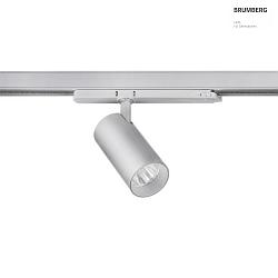 LED Schienenstrahler TRAXX MIDI 230V AC, 50 Hz, 23W, 30, 3500K, 2759lm, CRI > 90, rund, drehbar, silber